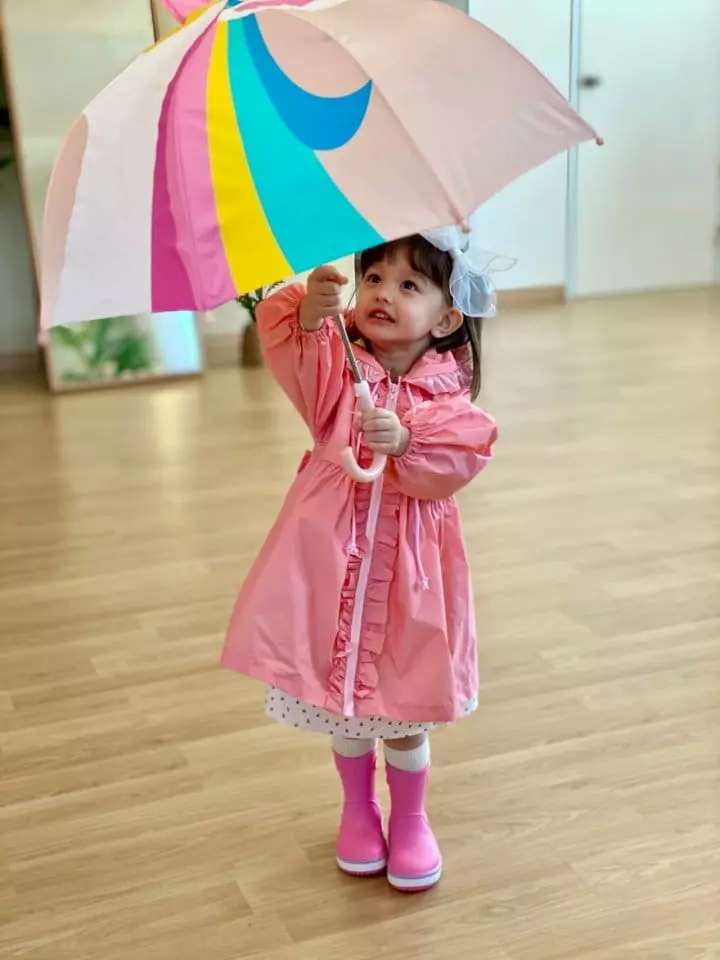 Flower J - Korean Children Fashion - #prettylittlegirls - Big Ribbon Raincoat - 5