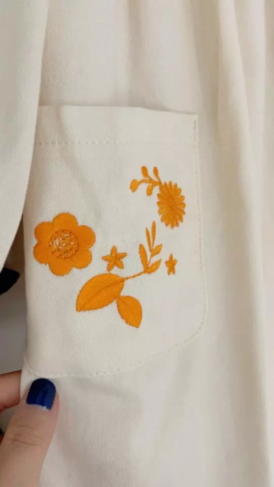 Flower J - Korean Children Fashion - #toddlerclothing - Pocket Embroidery One-piece - 4