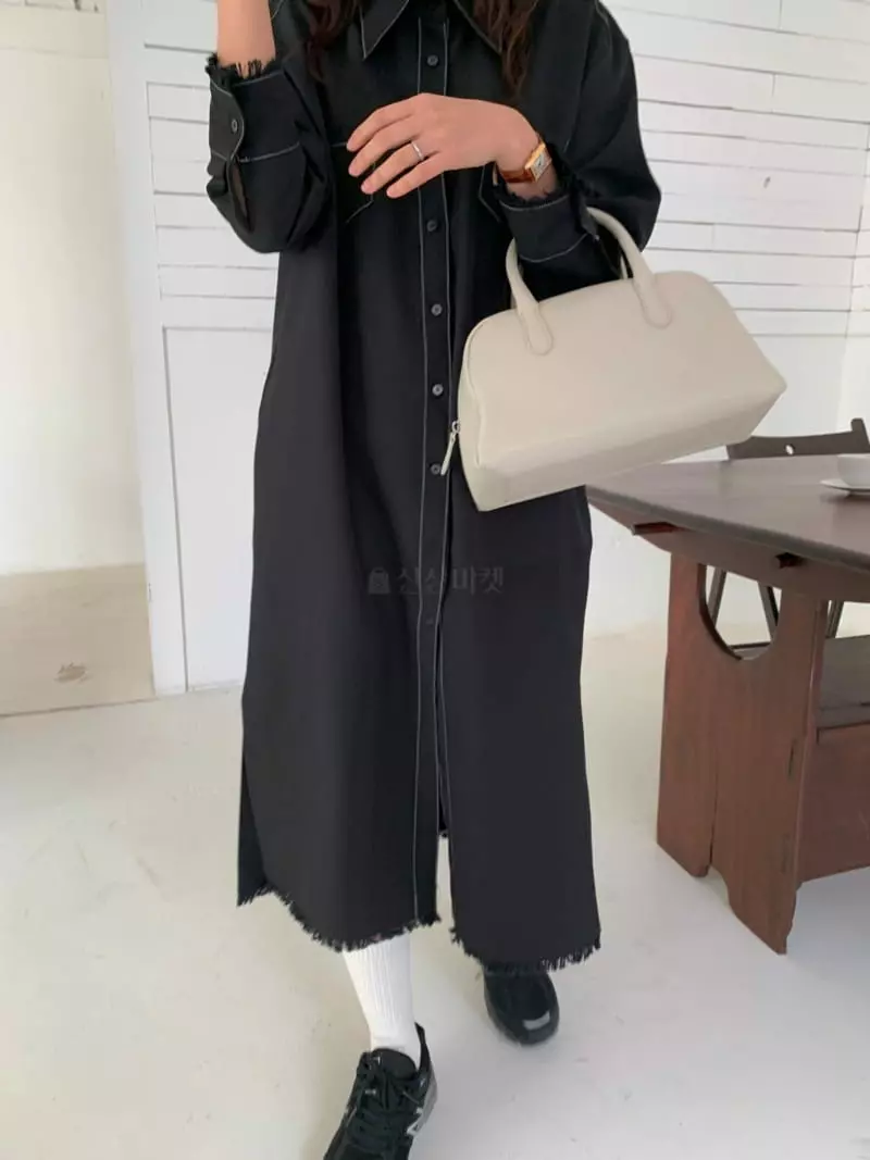 Fre - Korean Women Fashion - #momslook - Stitch stamen One-piece