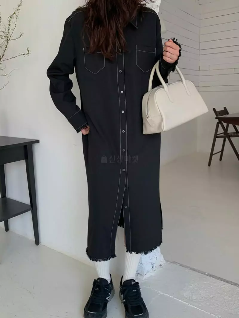 Fre - Korean Women Fashion - #momslook - Stitch stamen One-piece - 3