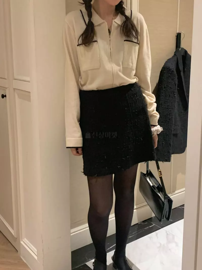 Fre - Korean Women Fashion - #womensfashion - Tweed Skirt - 4