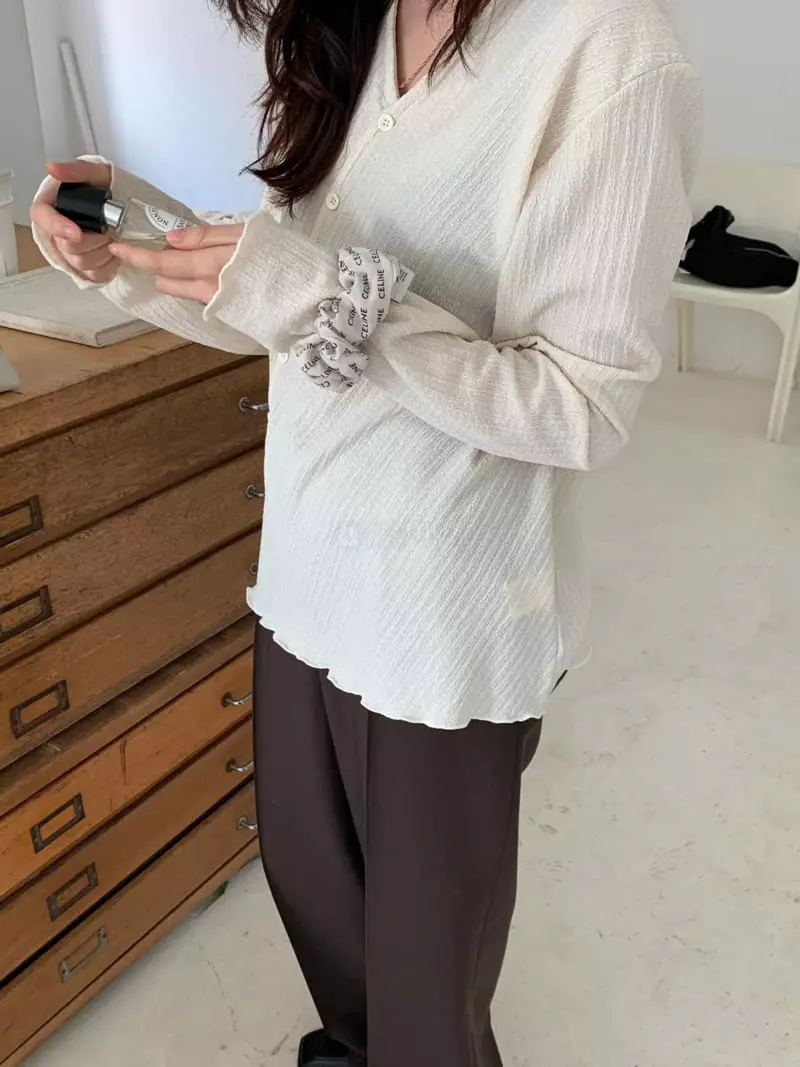 Fre - Korean Women Fashion - #thelittlethings - Lari Botton Blouse - 2