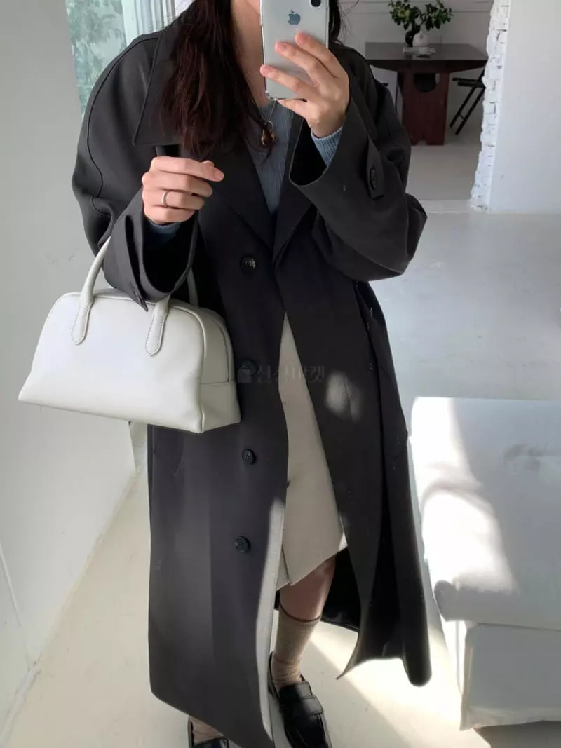 Fre - Korean Women Fashion - #vintagekidsstyle - Meu Trench Coat - 3