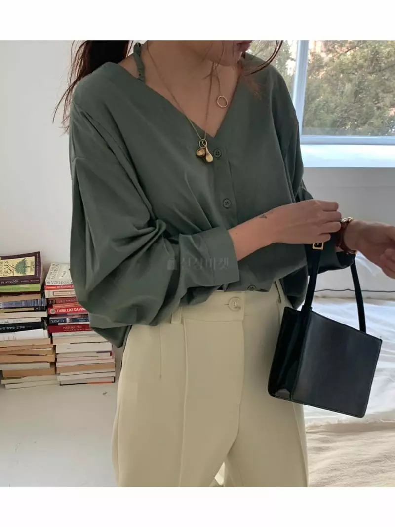Fre - Korean Women Fashion - #vintagekidsstyle - Halter String Blouse