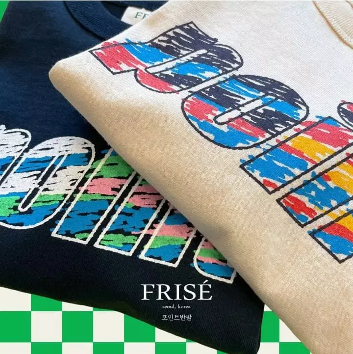 Frise - Korean Children Fashion - #kidsshorts - Point Short Sleeves Tee with mom