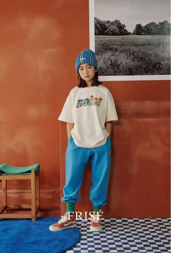 Frise - Korean Children Fashion - #kidzfashiontrend - Point Short Sleeves Tee with mom - 3