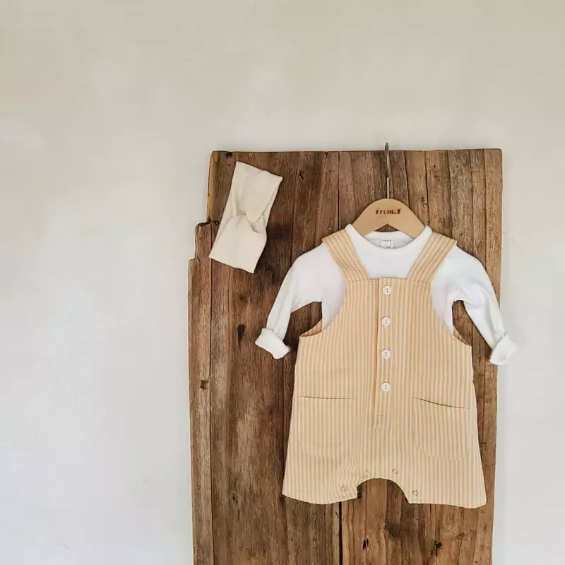 From J - Korean Baby Fashion - #babyboutiqueclothing - Mono Dungarees Bodysuit - 9