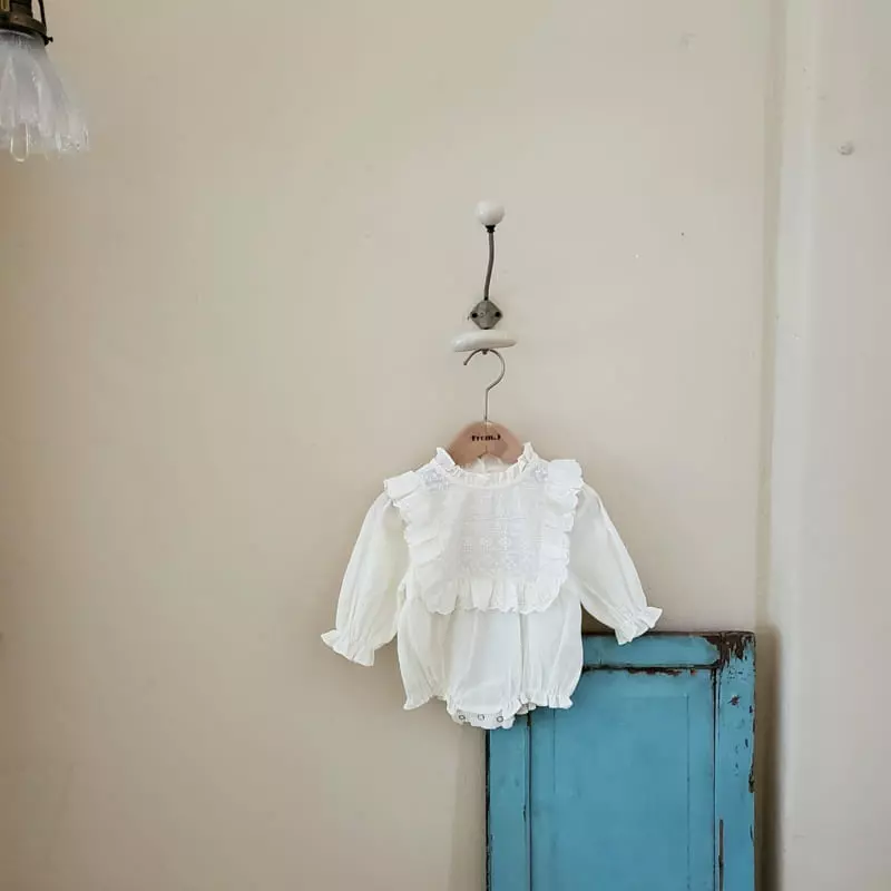 From J - Korean Baby Fashion - #babyclothing - Eba Lace Bodysuit - 5