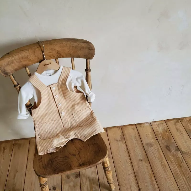 From J - Korean Baby Fashion - #babyfashion - Mono Dungarees Bodysuit - 11
