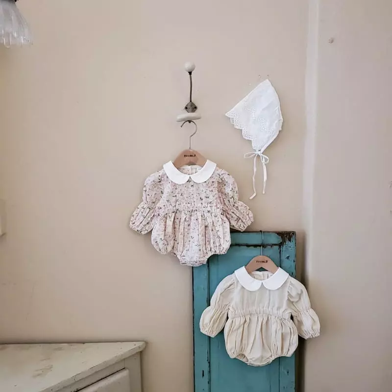 From J - Korean Baby Fashion - #babyfashion - Vely Collar Bodysuit - 9