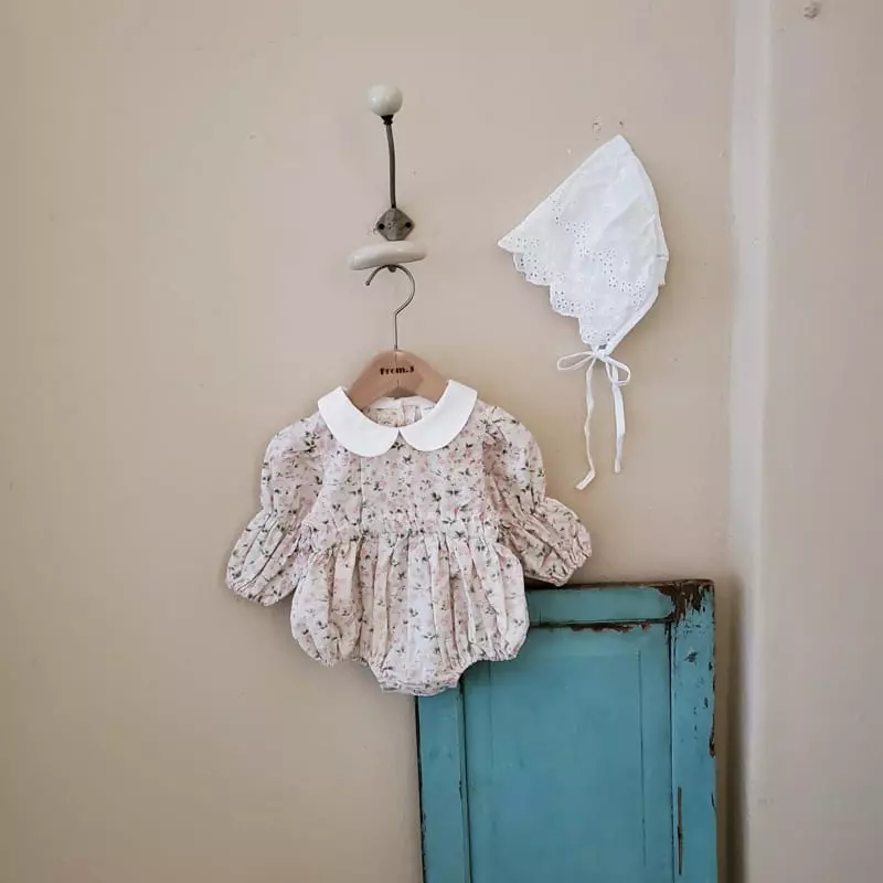 From J - Korean Baby Fashion - #babyfever - Vely Collar Bodysuit - 10