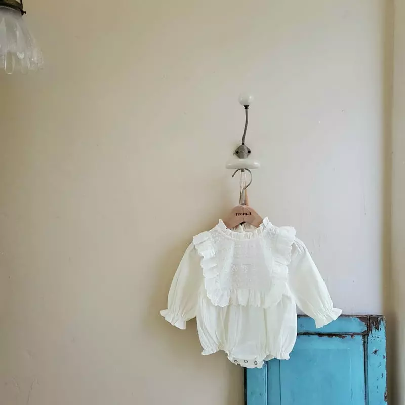 From J - Korean Baby Fashion - #babyfever - Eba Lace Bodysuit - 7