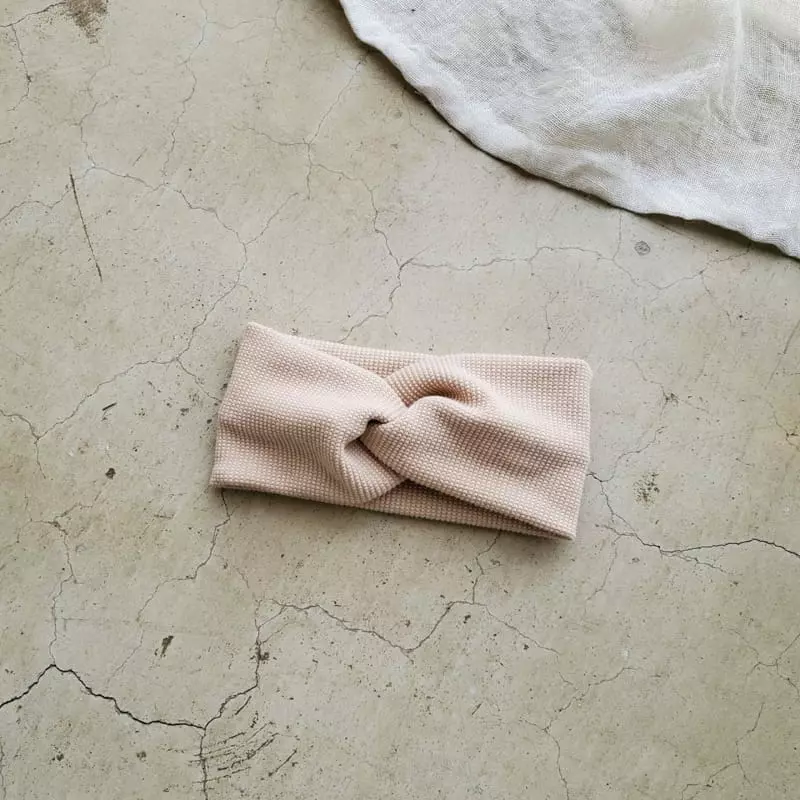 From J - Korean Baby Fashion - #babyfever - Waffle Twist Hairband - 3