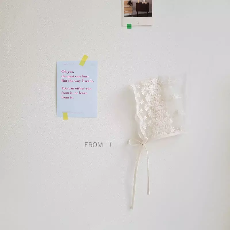 From J - Korean Baby Fashion - #babyfever - Mesh Lace Bonnet