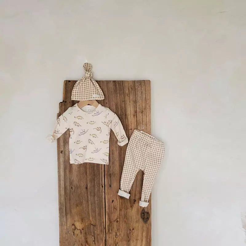 From J - Korean Baby Fashion - #babyfever - Dino Easywear with Bonnet - 10