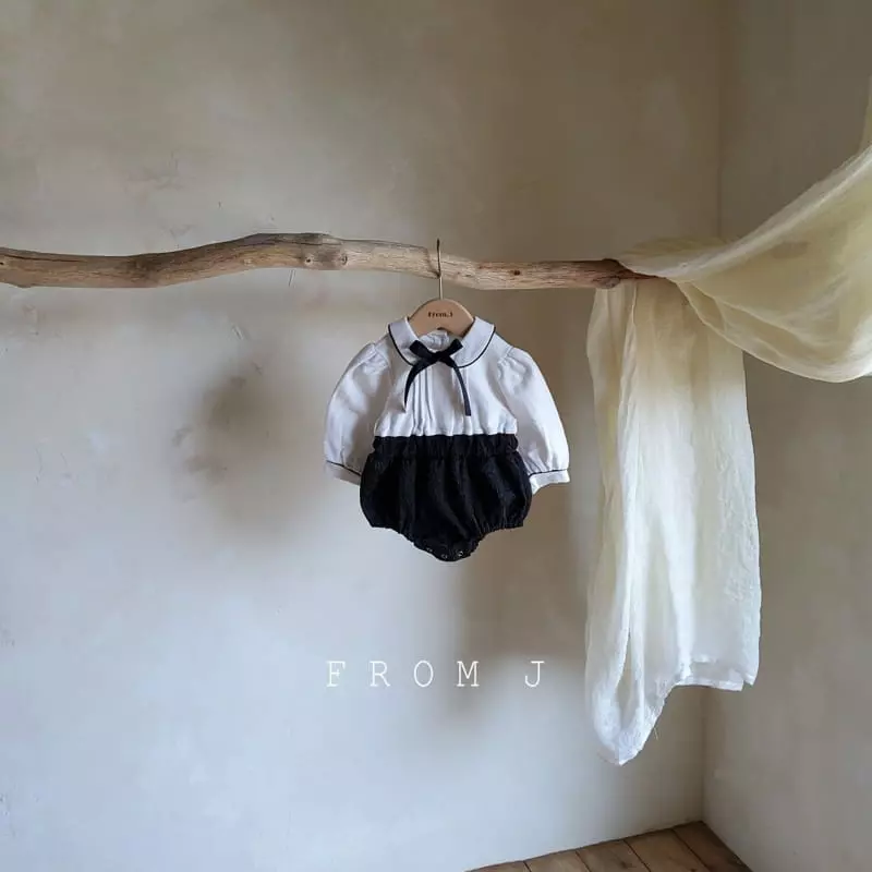 From J - Korean Baby Fashion - #babygirlfashion - Special Day Bodysuit with Brooch - 2