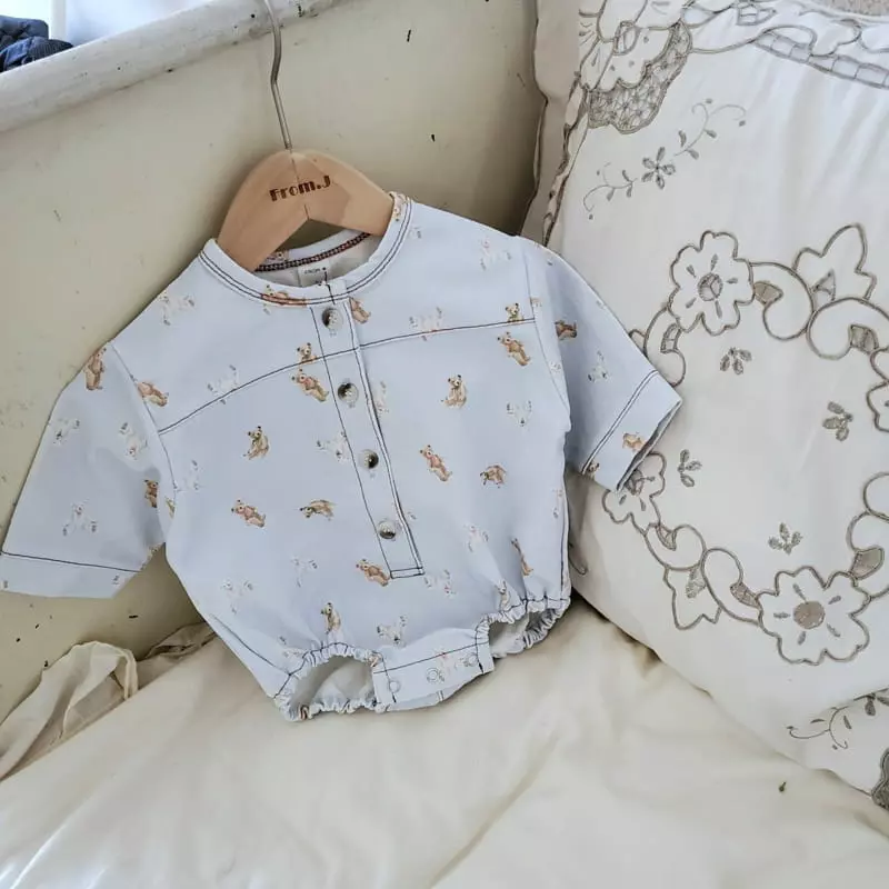 From J - Korean Baby Fashion - #babygirlfashion - Teddy Bear Bodysuit - 10