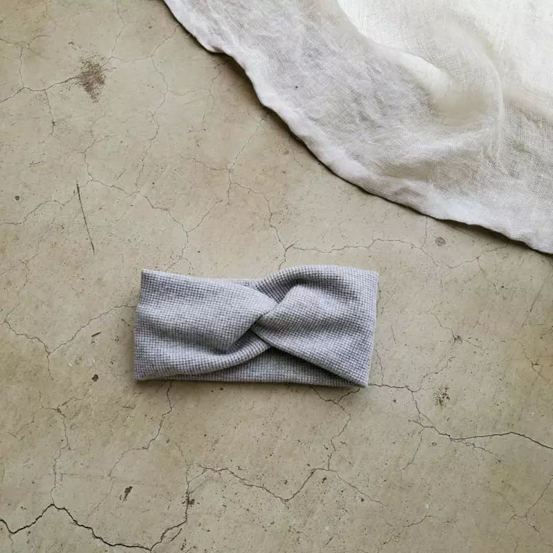 From J - Korean Baby Fashion - #babyfever - Waffle Twist Hairband - 4