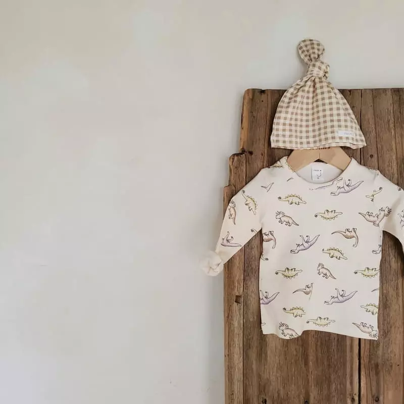 From J - Korean Baby Fashion - #babylifestyle - Dino Easywear with Bonnet - 12