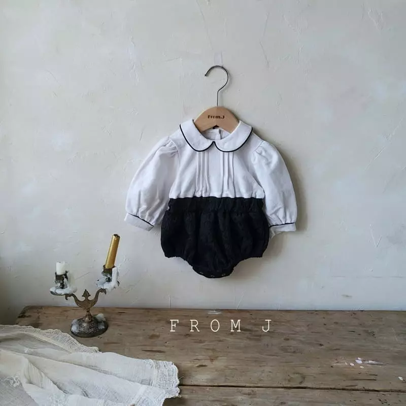 From J - Korean Baby Fashion - #babylifestyle - Special Day Bodysuit with Brooch - 4