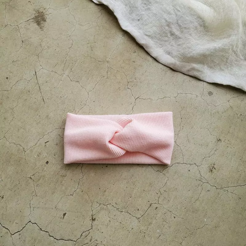From J - Korean Baby Fashion - #babyoninstagram - Waffle Twist Hairband - 6