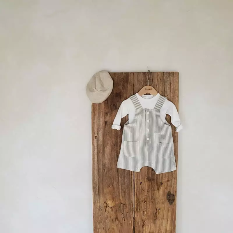 From J - Korean Baby Fashion - #babyootd - Mono Dungarees Bodysuit