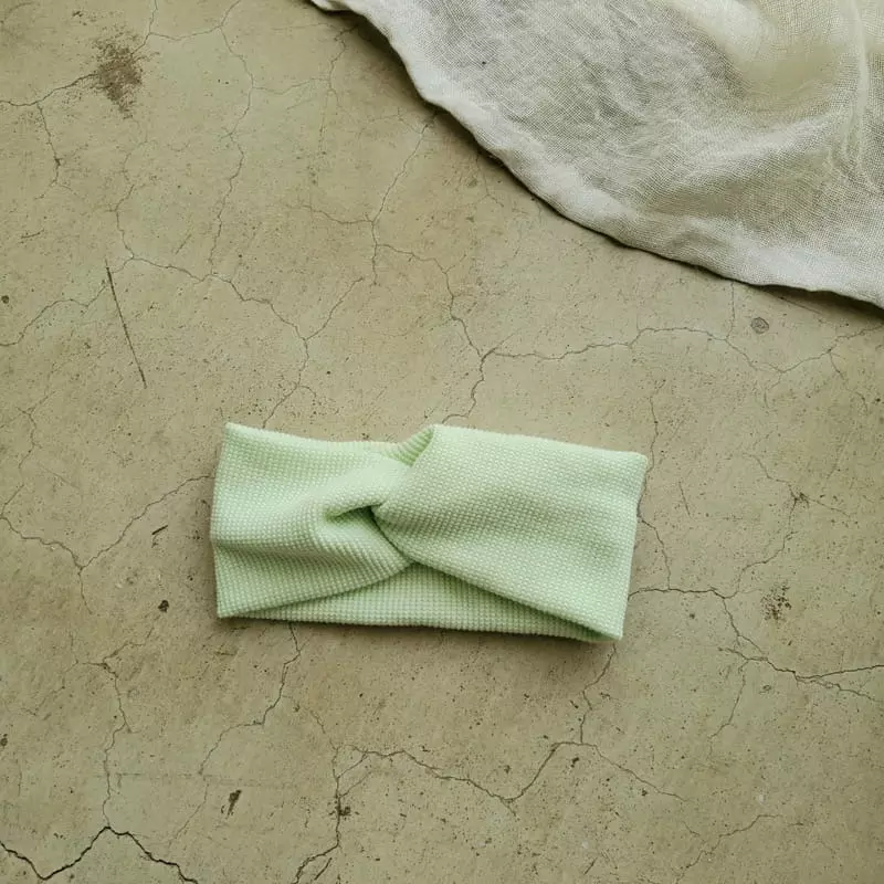 From J - Korean Baby Fashion - #babyootd - Waffle Twist Hairband - 7