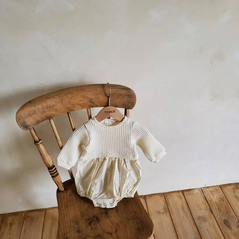 From J - Korean Baby Fashion - #babyoutfit - Croiffle Bodysuit - 6