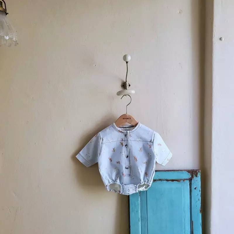 From J - Korean Baby Fashion - #onlinebabyboutique - Teddy Bear Bodysuit - 2