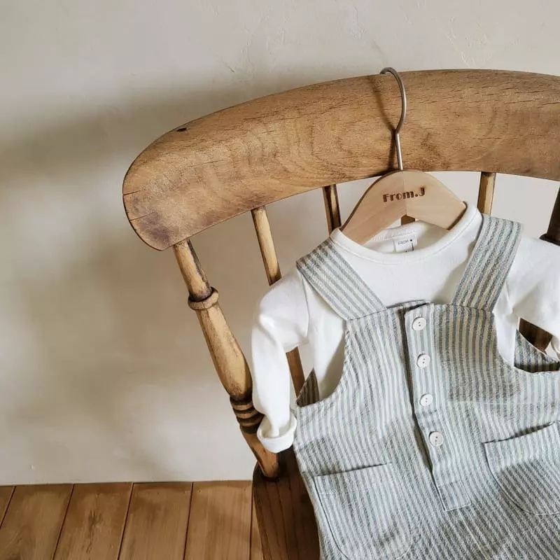 From J - Korean Baby Fashion - #onlinebabyshop - Mono Dungarees Bodysuit - 6