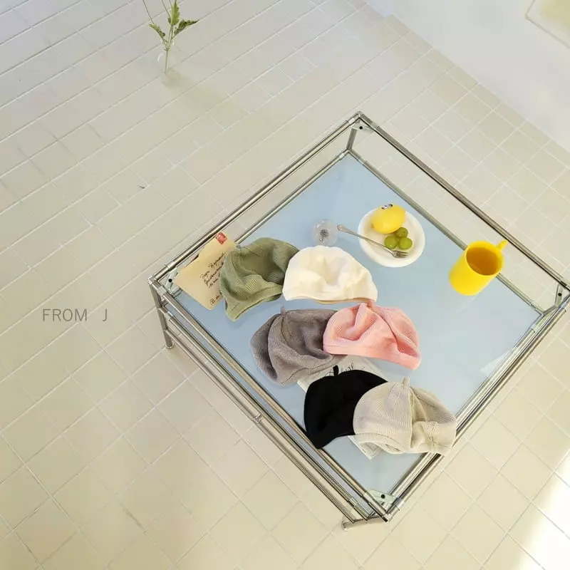 From J - Korean Baby Fashion - #onlinebabyshop - From J Knit Beret Hat - 9