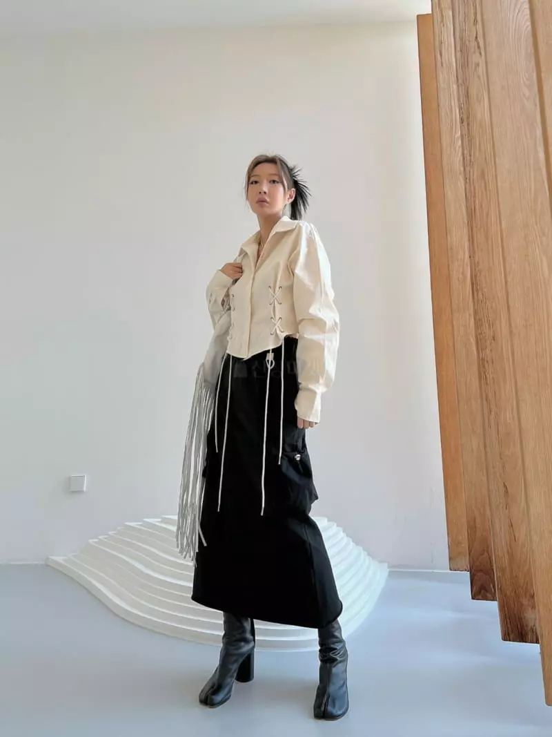 Gateless - Korean Women Fashion - #momslook - Pocket Long Skirt - 3