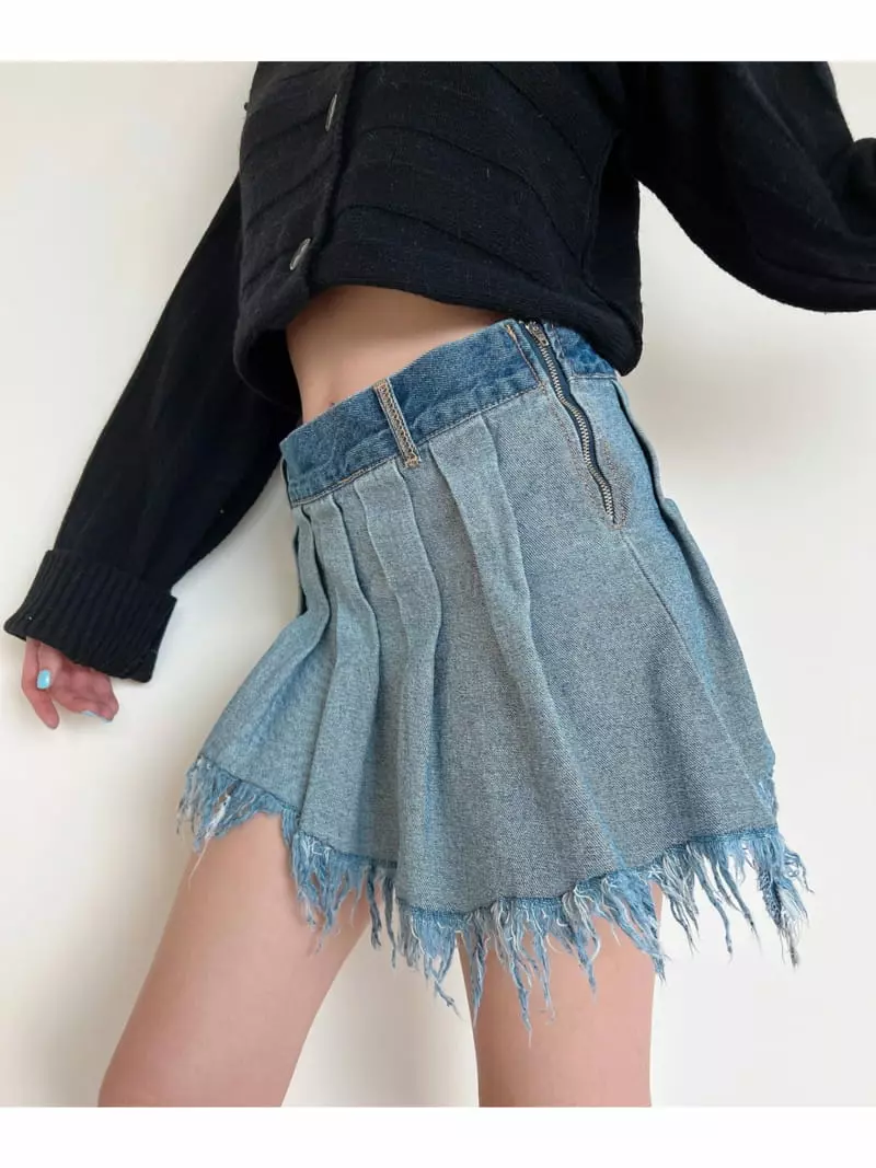 Gateless - Korean Women Fashion - #momslook - Pleats Skirt - 2