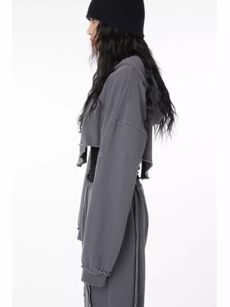 Gateless - Korean Women Fashion - #womensfashion - Dart Washing Hoody Tee - 4
