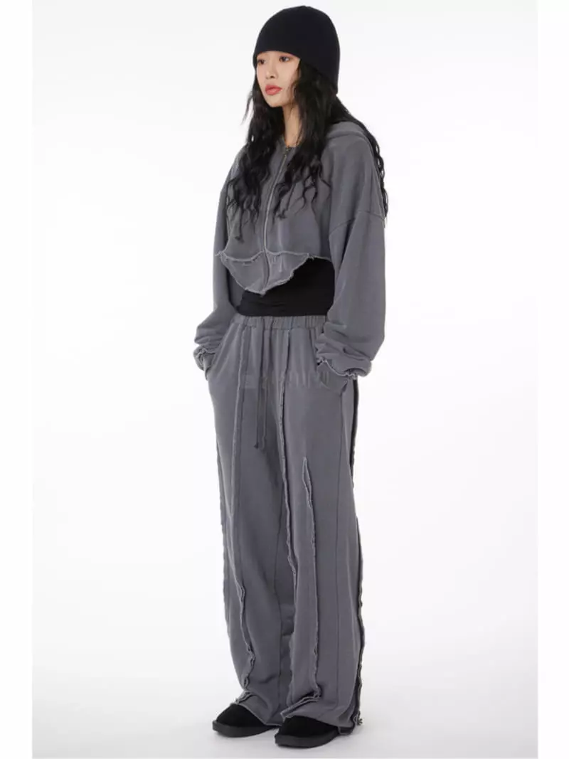 Gateless - Korean Women Fashion - #momslook - Dart Washing Pants - 3