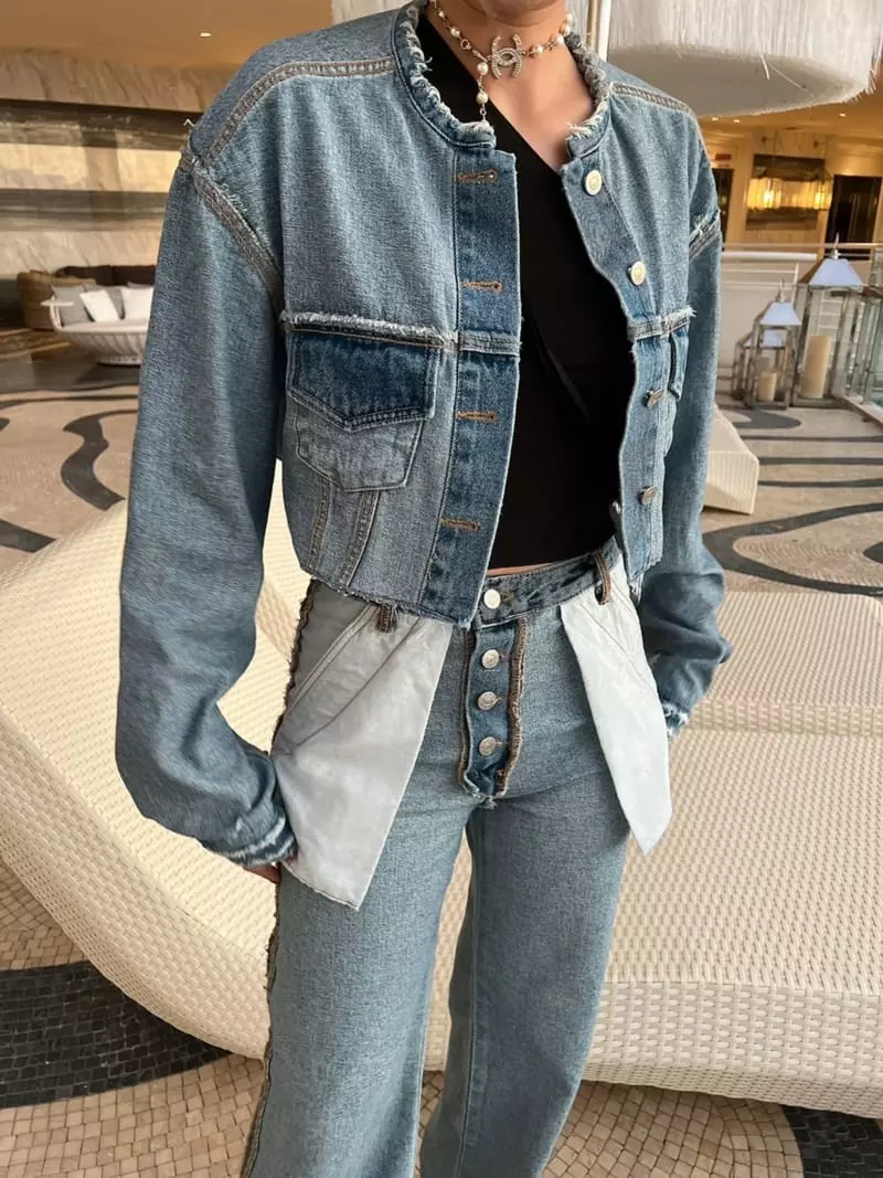 Gateless - Korean Women Fashion - #shopsmall - Inside Denim Jacket - 3