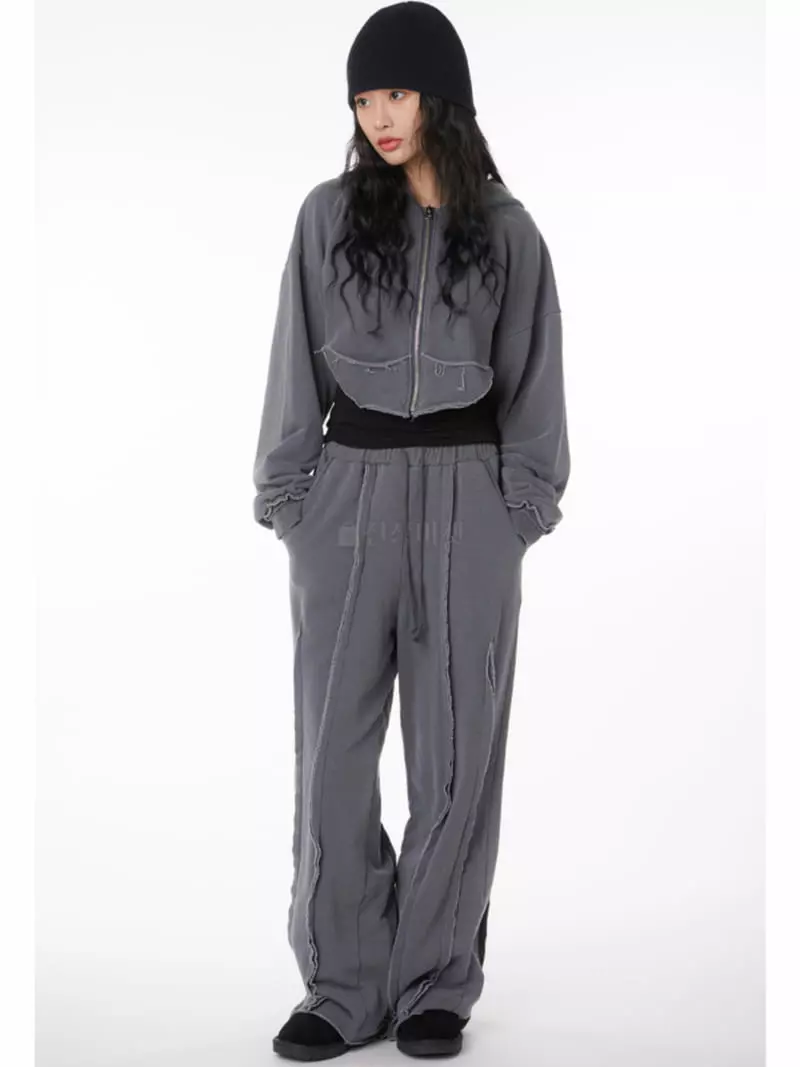 Gateless - Korean Women Fashion - #womensfashion - Dart Washing Hoody Tee