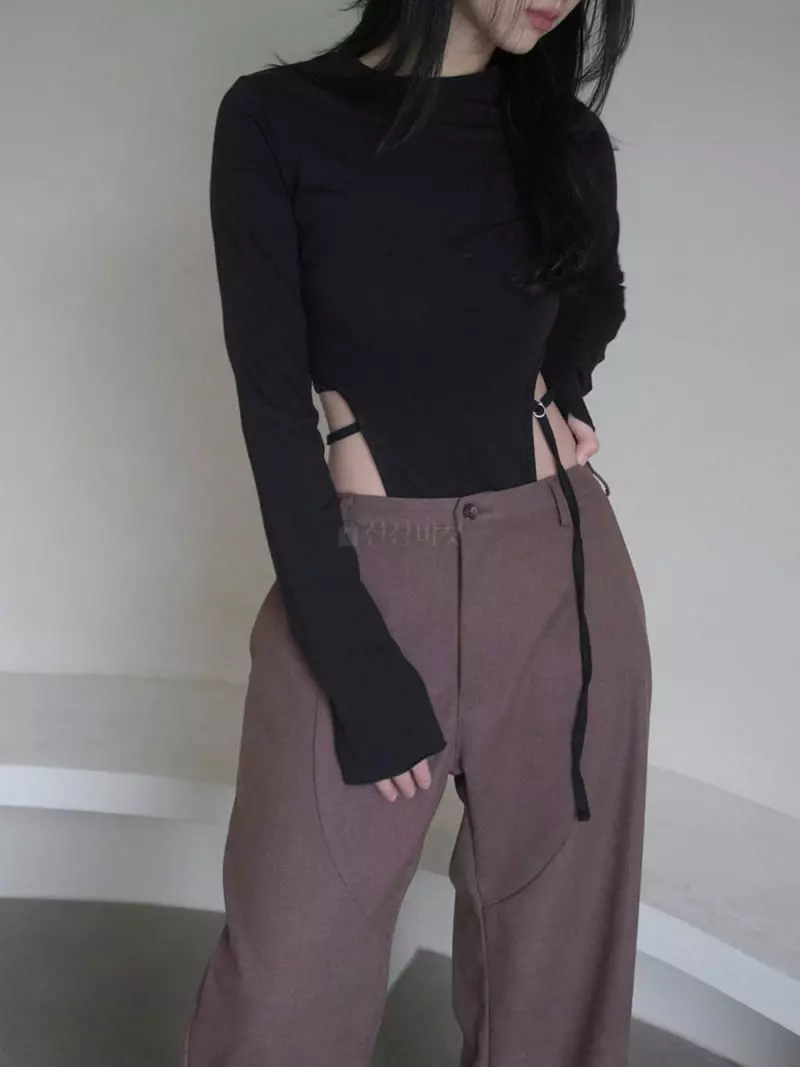 Gateless - Korean Women Fashion - #womensfashion - Line Off Tee - 2