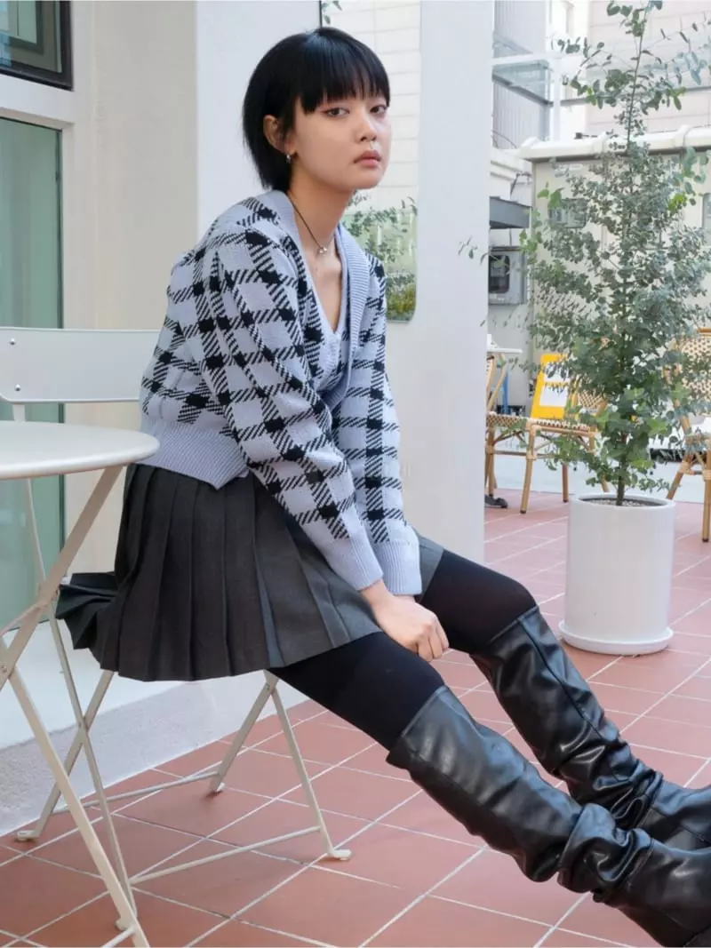 Gateless - Korean Women Fashion - #momslook - Wool Block Set - 4