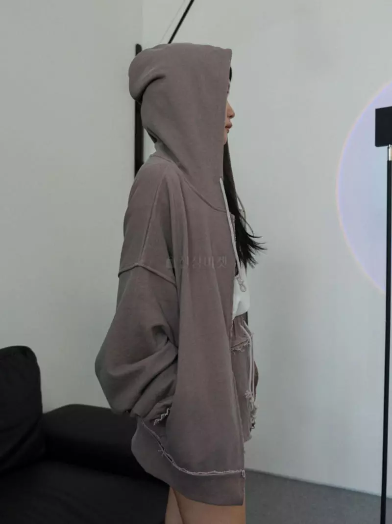 Gateless - Korean Women Fashion - #womensfashion - Damage Hoody Tee - 3