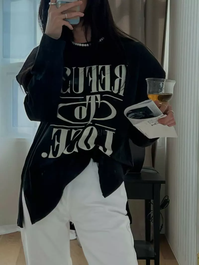 Gentlewoman - Korean Women Fashion - #momslook - Rose Tee - 3
