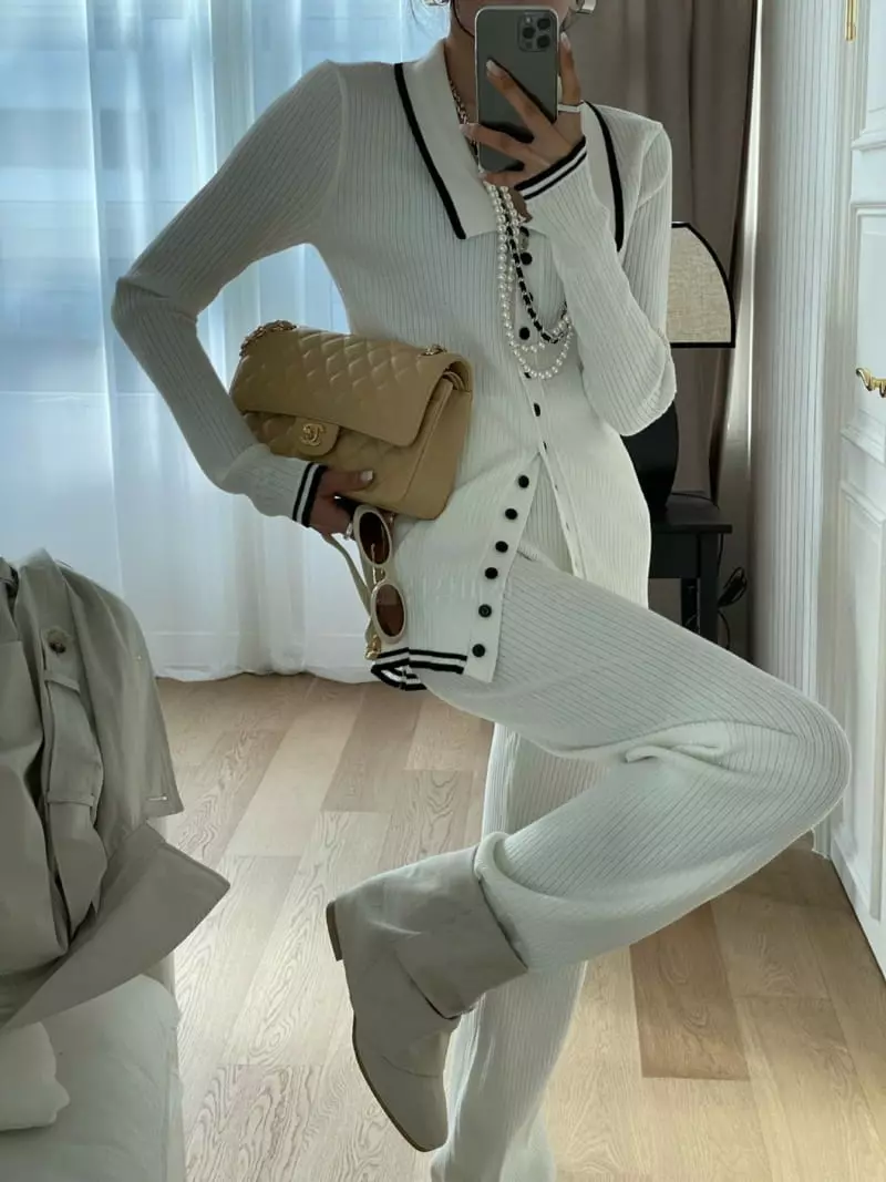 Gentlewoman - Korean Women Fashion - #momslook - Delmar Top Bottom set