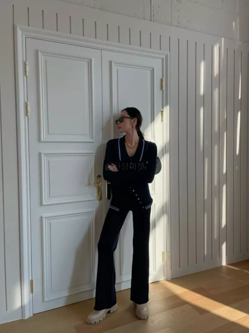 Gentlewoman - Korean Women Fashion - #momslook - Delmar Top Bottom set - 2