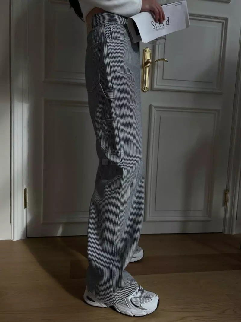 Gentlewoman - Korean Women Fashion - #thatsdarling - Stripe Pants - 3