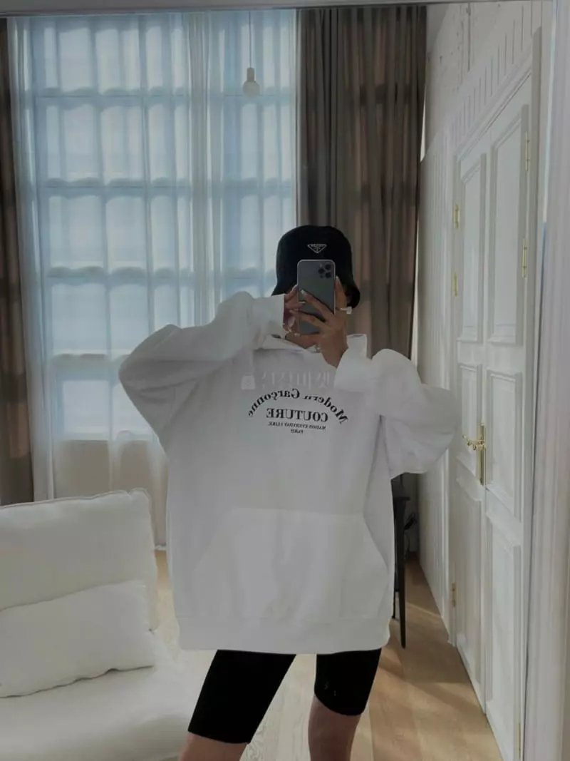 Gentlewoman - Korean Women Fashion - #momslook - Mocha hoody Tee - 4