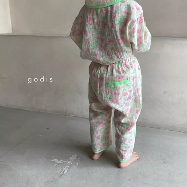 Godis - Korean Children Fashion - #discoveringself - Neon Flower Pajamas - 6