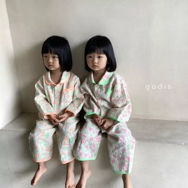 Godis - Korean Children Fashion - #kidsshorts - Neon Flower Pajamas - 8