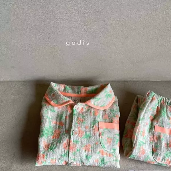 Godis - Korean Children Fashion - #littlefashionista - Neon Flower Pajamas - 12