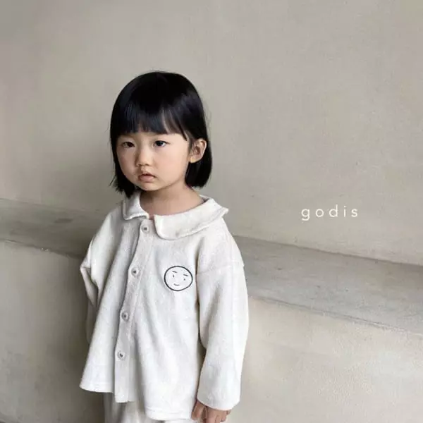 Godis - Korean Children Fashion - #todddlerfashion - Organic Terry Pajamas - 5