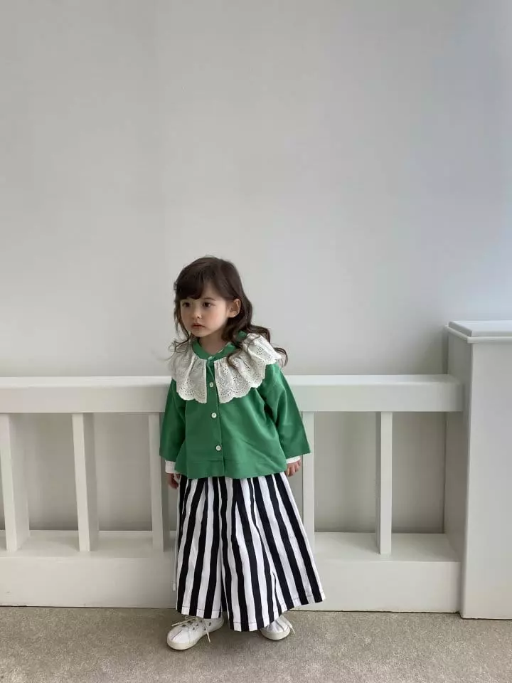 Green Tomato - Korean Children Fashion - #magicofchildhood - Stripes Skirt Pants - 3